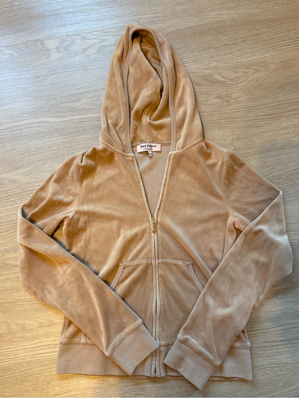 VTG Juicy Couture Women’s Sz M Velour Rhinestone Track Jacket Y2K